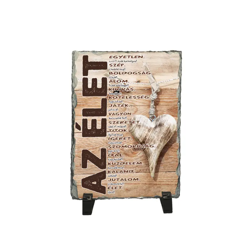 Az elet, piatra ardezie personalizata, cu mesaj model, pa135